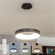 Brilagi - LED ściemnialna lampa wisząca na linkach FALCON II LED/67W/230V Ø 40 cm czarna + pilot