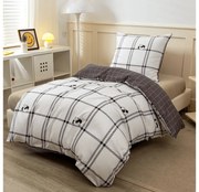 PrzytulneMieszkanie.pl PrzytulneMieszkanie.pl Pościel z mikroflanelu CUTE PANDA biała Rozmiar pościeli: 70 x 90 cm | 140 x 200 cm