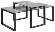 Zestaw 2 stolików ze szklanym blatem Actona Katrine