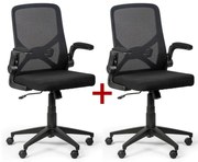 Fotel biurowy FLEXI 1+1 GRATIS, czarny