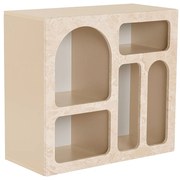 Konsola z 5 wnękami - Efekt beżowego marmuru - LUELA