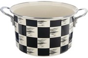 Orion Emaliowany garnek Szachownica Lem, 4 l,średnica 22 cm, śred. 22 cm