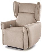 Fotel rozkładany GELATO beżowy elektryczny HALMAR