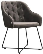 Szary fotel pikowany do salonu Z8-F16