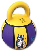 GiGwi Gumowa piłka dla psów z uchwytem JumballBasketball z uchwytem, żółta, 20 cm