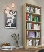 Duży regał na książki dąb sonoma P7-F16