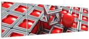 Obraz - 3D metaliczna abstrakcja (170x50 cm)