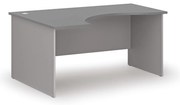 Ergonomiczne biurko PRIMO GRAY, 160x120 cm, lewe, szary/grafit