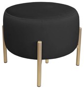 Pufa OLA LOFT ławka podnóżek metal złota MG19