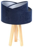 Lampa stołowa GEMSTONE granatowa/srebrna/sosna BPS KONCEPT