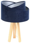 Lampa stołowa GEMSTONE granatowa/srebrna/sosna BPS KONCEPT