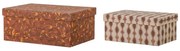 Kartonowe pojemniki dekoracyjne zestaw 2 szt. 26x19x11 cm Saliha – Bloomingville