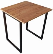 Mały kwadratowy stół kuchenny 65x65 dąb craft złoty M7-E39