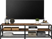 Loftowy stolik pod telewizor z półkami F1-R38