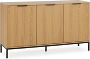 Bufet kolumnowy Auri 3-drzwiowy kolor dębowy