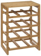 Stojak na wino bambusowy, 12 butelek, 47 cm