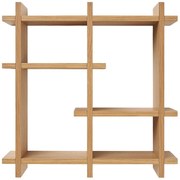 Wielopoziomowa półka w dekorze dębu w naturalnym kolorze 40 cm Olsberg – House Nordic
