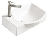 Mexen Mista umywalka nablatowa prawa 40 x 28 cm, biała - 22174000R