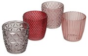 Świeczniki Altare 4szt. pink