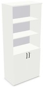 Regał biurowy EASY SPACE CABINET HO 5-OH 80cm biały zamykany NOWY STYL
