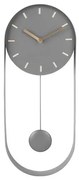 Karlsson 5822GY Designerski wahadłowy zegar ścienny, 50 cm