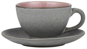 Różowa/szara filiżanka do cappuccino ceramiczna 240 ml Gastro Grey/Light Pink – Bitz