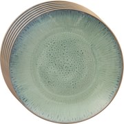 Orion Zestaw płytkich talerzy ceramicznych Glazezielone 27 cm, 6 szt.