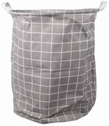 Biało-szary kosz na zabawki i pranie Cube CUBE