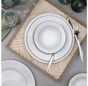 Zestaw obiadowy 18 szt. biały/porcelana