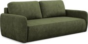 Kanapa 3-osobowa z funkcją spania - z tkaniny szenilowej - oliwkowy - LILO