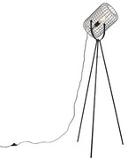 Lampa podłogowa industrialna statyw stal czarny - Bliss Vefa