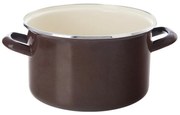 Orion Emaliowany garnek z rantem Brown, 3 l, 3 l