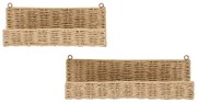 Półki zestaw 2 szt. w naturalnym kolorze 10 cm Treviso – House Nordic