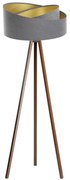 Lampa stojąca GALAXY 1xE27/60W/230V szara/wenge