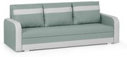 Kanapa sofa 3 os z funkcją spania CONDI Miętowy/Biały