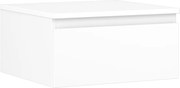 Mexen Orio szafka łazienkowa podumywalkowa 50 cm z blatem, 1 szuflada, biała mat - 91A10-05023-1-BFC01