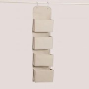 Wiszący Organizer Z 4 Kieszeniami Tarinna Beige - Sklum