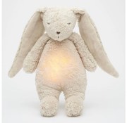 Moonie - Zabawka do przytulania z melodyjką i światełkiem zajączek 2.0 organic sand