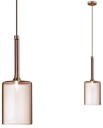 Lampa Sufitowa Wisząca Szklany Klosz APP1699-1CP AMBER B
