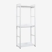 Otwarta Szafa Z Stali I Mdf Ariaster Biała - Sklum