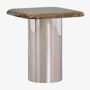 Kwadratowa Szafka Nocna 40x40 Cm Merieines Salvia Zieleń & ↑50 Cm - Sklum