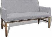 Jasnoszara elegancka ławka tapicerowana P4-C74