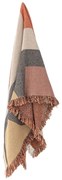 Brązowy koc z bawełny z recyklingu 130x160 cm Arni – Bloomingville