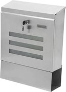 Wisząca skrzynka na listy ze stali nierdzewnej 35 x 44 x 11 cm