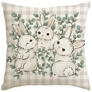 Lniana poszewka na poduszkę TRISPRING 45x45 cm, kremowy.