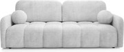 Sofa ZEN Rozkładana Dwuosobowa Szara Szenil Japandi