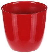 Osłonka ceramiczna na kwiaty Terakota, śr. 10 cm, czerwony