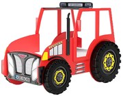 Czerwone łóżko dziecięce traktor A2-N99