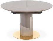 Okrągły szary rozkładany stół glamour Z0-R92