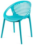 Turkusowe plastikowe krzesło ogrodowe Joanna – Bonami Selection